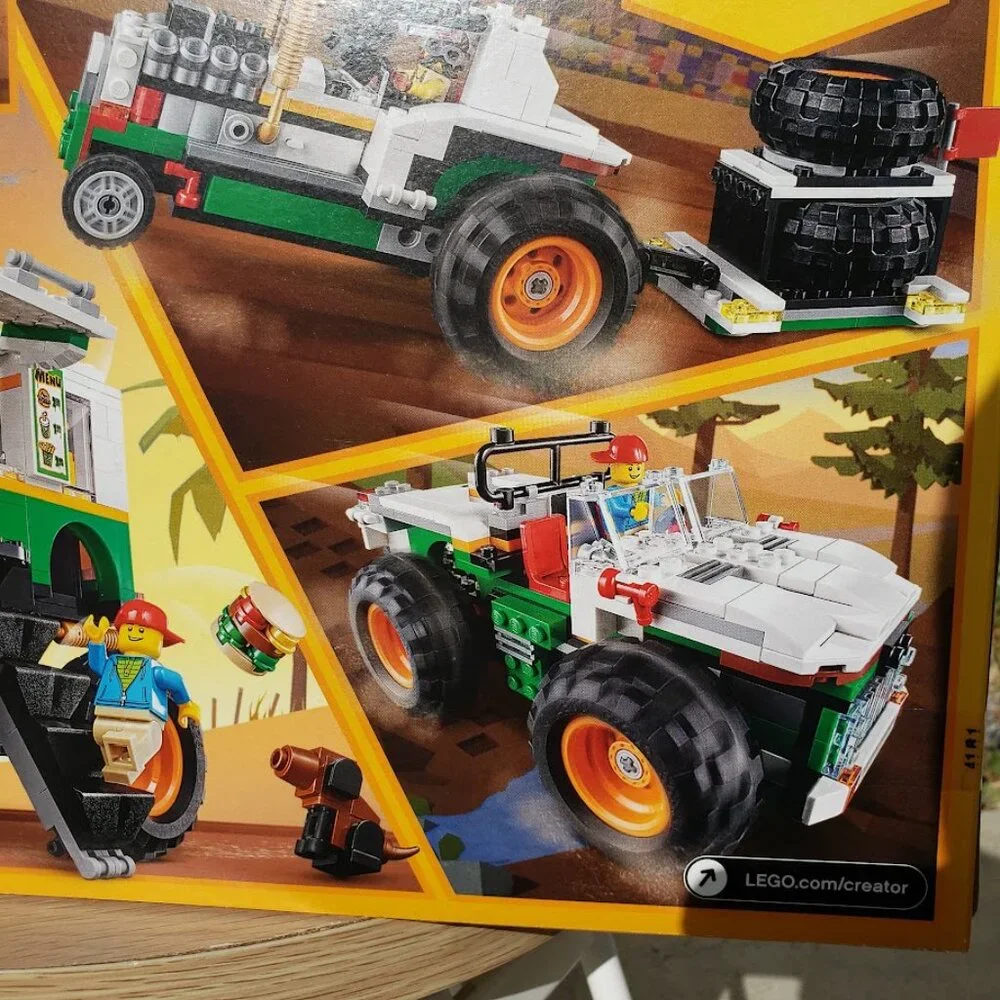 RETIRED LEGO Creator 3in1 Monster Burger Truck 31104 Food Vehicle SEALED NEW 499